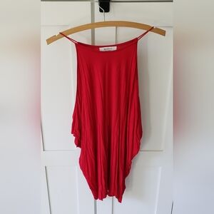 Bailey 44 Tank Top Womens M Red Sleeveless Blouse Made in USA Chic